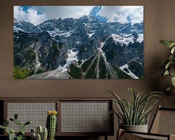 Kamnik Savinja Alpen bergen luchtfoto van Sjoerd van der Wal Fotografie