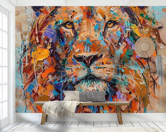 Example of the artwork in a room