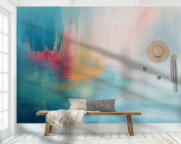 Modern abstract in pastel colours by Studio Allee