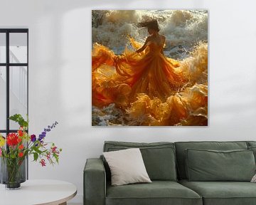 Goldene Umarmung des Ozeans