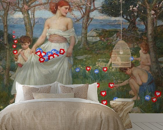 Example of the artwork in a room