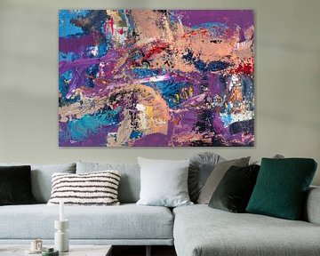 Touch of Purple | Abstract Art van ART Eva Maria