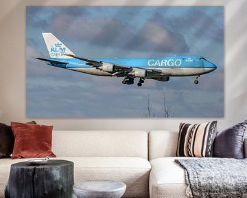 KLM Cargo Boeing 747-400 ERF jumbojet. van Jaap van den Berg
