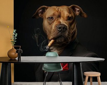 Dog with cigar by TheXclusive Art