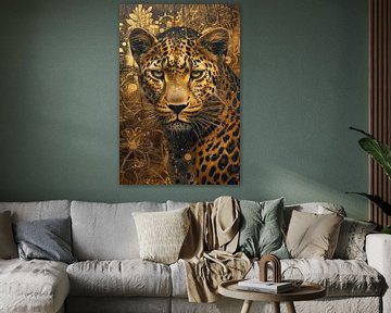 Gouden Ogen van de Jungle - luipaard van Eva Lee