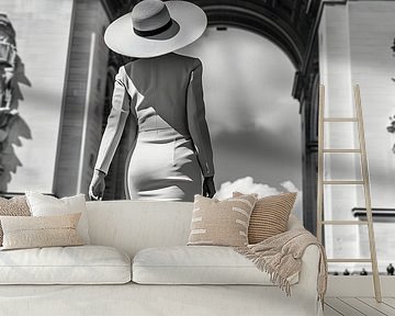 Modeflair bij de Arc de Triomphe van Skyfall