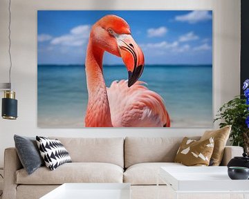 Portret van een flamingo van Animaflora PicsStock