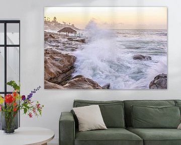 Surfen in de winter - La Jolla kust van Joseph S Giacalone Photography