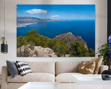 View of the Mediterranean coastal landscape by Adriana Mueller
