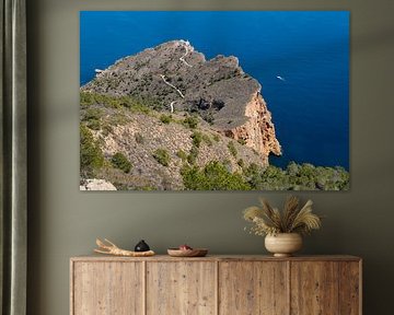Cliffs in the nature park on the Mediterranean coast