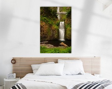 Multnomah watervallen in de Columbia river gorge van Marcel Tuit