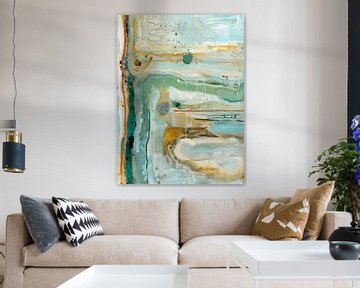 Modern abstract in pastel colours