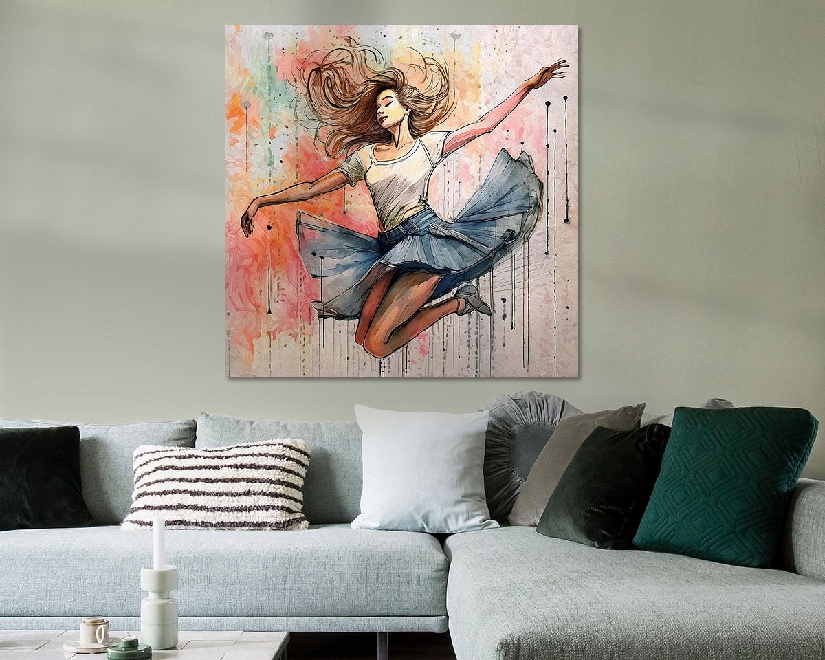 Example of the artwork in a room