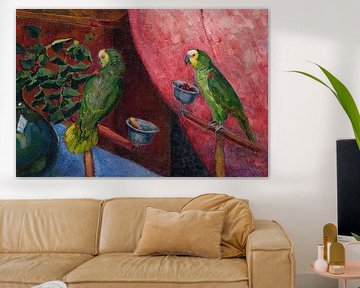 Ángel Zárraga - Compositie met papegaaien (rond 1920) van Peter Balan