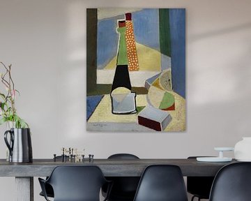 Stilleven met flessen (rond 1916) van Peter Balan