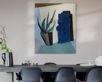 Ángel Zárraga - Stilleven met cactus (1916) van Peter Balan