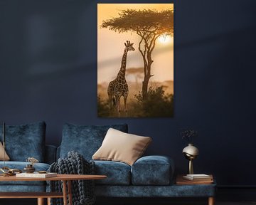 Giraffe by Poster Art Shop