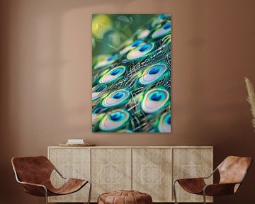 Blue peacock by Poster Art Shop