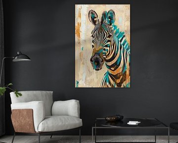 Zebra sur Poster Art Shop