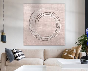 Minimal Art: Circle (Enso)  in Japandi style van Studio Pieternel