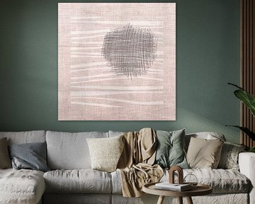 Minimal Art: Scribbles in Japandi style van Studio Pieternel