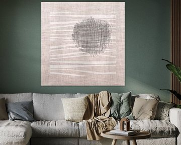 Minimal Art: Scribbles in Japandi style van Studio Pieternel