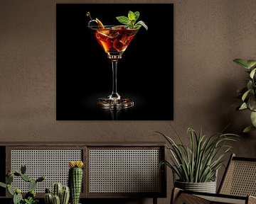 Luxe cocktail portret van TheXclusive Art
