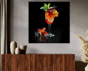 Luxe cocktail in wijnglas van TheXclusive Art