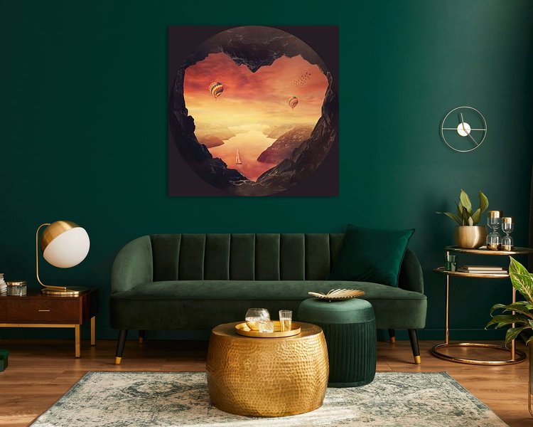 Example of the artwork in a room