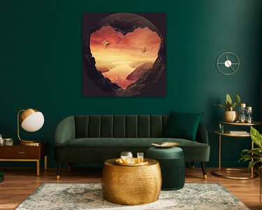 Example of the artwork in a room