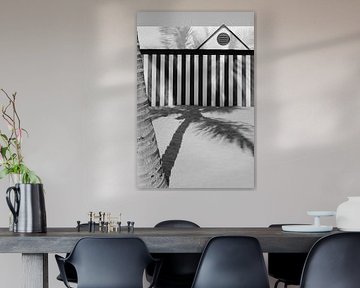 L'ombre du palmier dans le sable | Maison de plage Gran Canaria | Iles Canaries - Photographie de voyage sur HelloHappylife