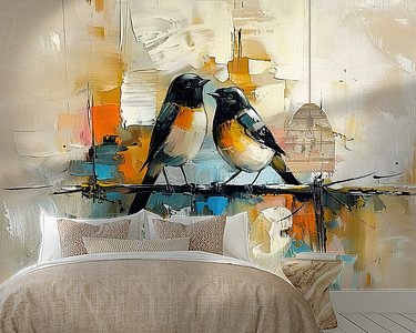 Example of the artwork in a room