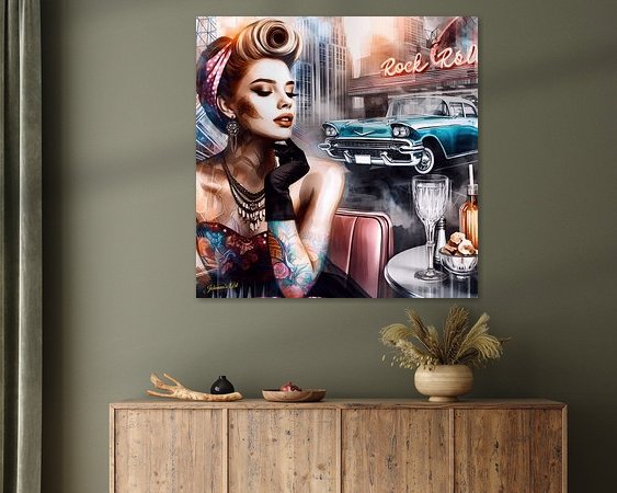 Example of the artwork in a room