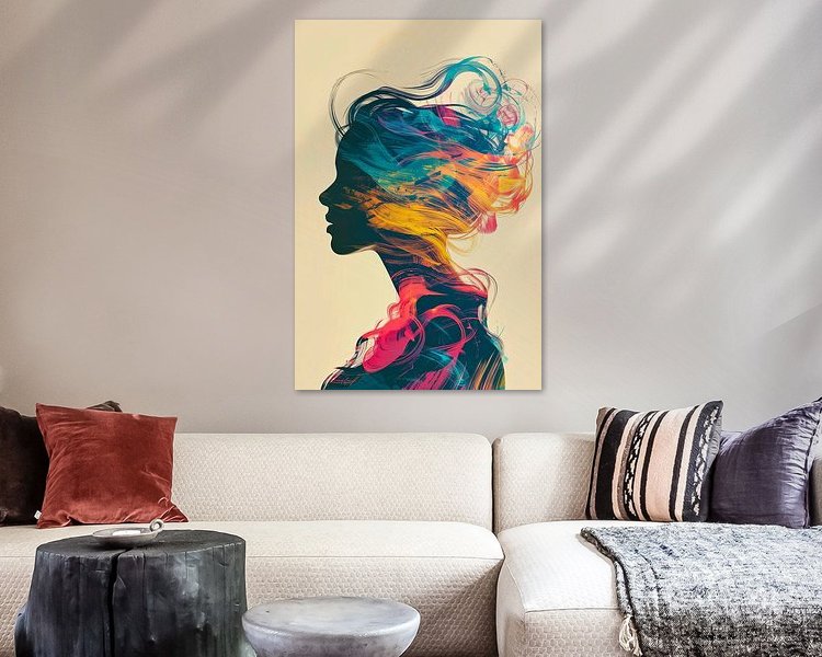 Example of the artwork in a room
