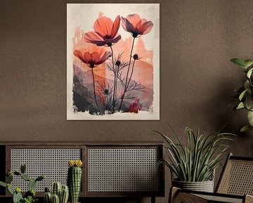 Bloemen botanisch schilderij. van AVC Photo Studio
