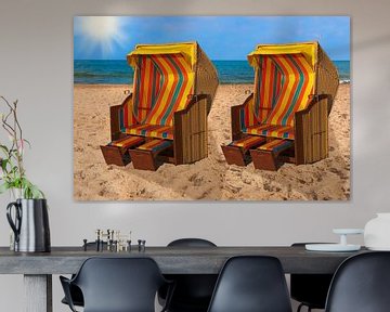 Baltic Sea beach chairs