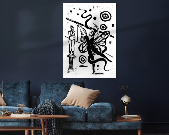 Example of the artwork in a room