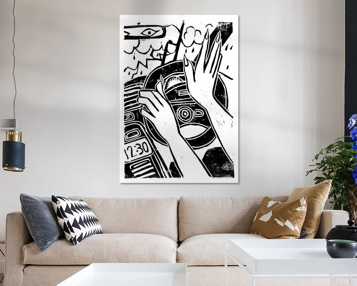 Example of the artwork in a room