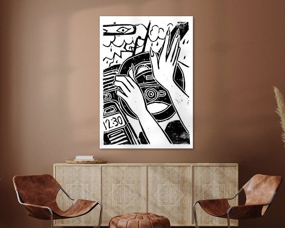 Example of the artwork in a room