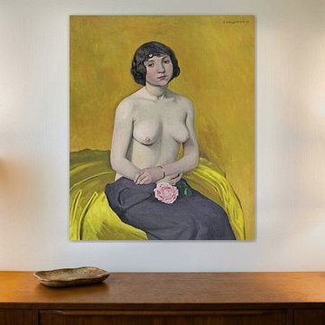 Félix Vallotton - Frau mit Rose (1914)