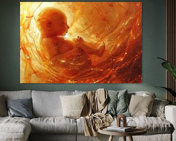 baby in baarmoeder van Egon Zitter