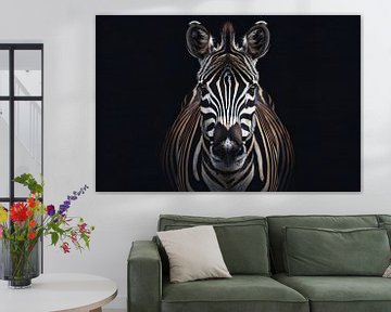 Silent contemplation of a zebra by Art & Soul Creations
