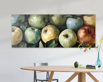 Groene Appels Schilderij | Nature's Sweet Bounty van Blikvanger Schilderijen