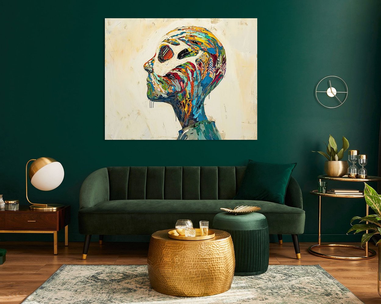 Example of the artwork in a room