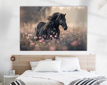 Het paard in een bloemenveld van Karina Brouwer