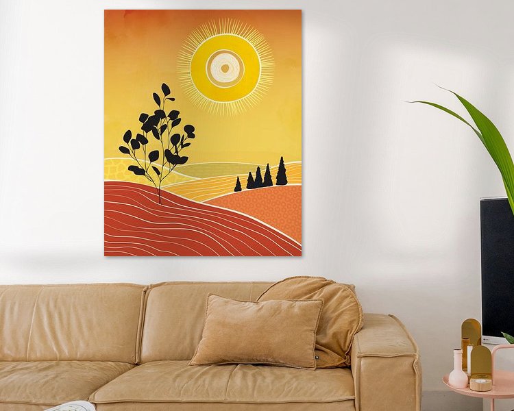 Example of the artwork in a room