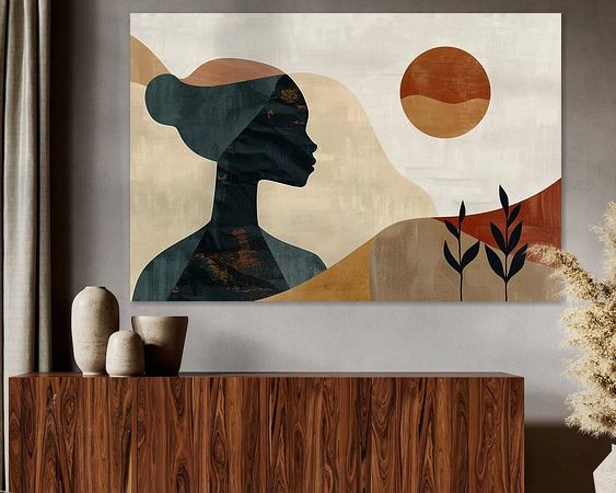 Example of the artwork in a room