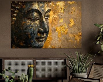 Boeddha Portret met Vergulde Versieringen van Art & Soul Creations
