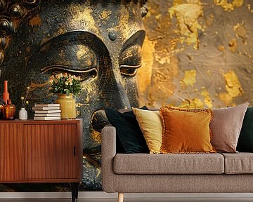 Boeddha Portret met Vergulde Versieringen van Art & Soul Creations