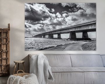 Pont dans une tempête sur Sjoerd van der Wal Photographie